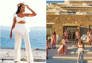 Photos From OAP Stephanie Coker's Bridal Brunch In Greece Last Night