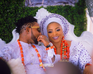 Oritse Femi wedding picture