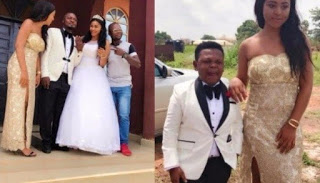 Prince Nwafor wedding pictures with Osita Iheme & Regina daniesl as the best mand and chief brides maid