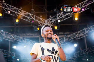 Kwesta pictured on stage