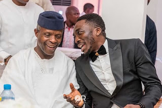 Bovi picture with Vice president Yemi Osinbajo