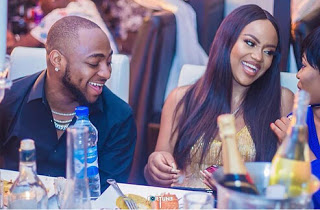 Chioma and Davido pictured at an event