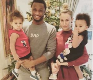 Mikel Obi and his family photos