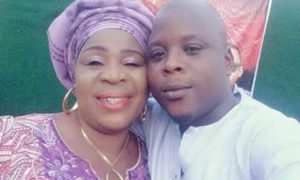 Fausat Balogun and her son