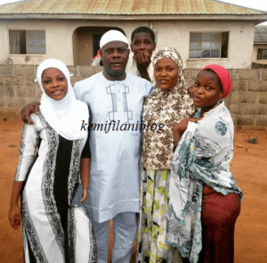 Yinka quadri and his daughters