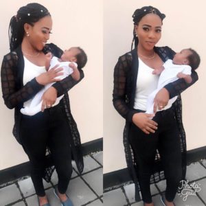 Bukola Adeeyo and her baby