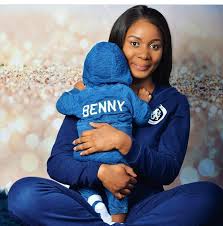 Amanda Ebeye and baby