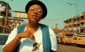 Teni pictured on the street