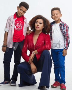 Adunni Ade and her sons