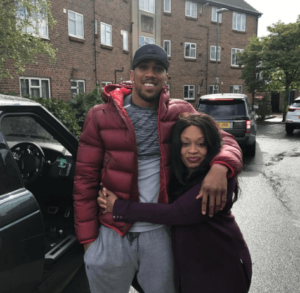 Anthony Joshua and mum