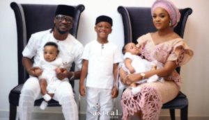 Paul Okoye, wife and children