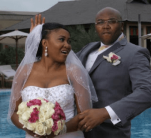 Mary Remmy Njoku and her husband Jason Njoku wedding photo