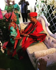 Akah Nnani and Claire Ideratraditional wedding picture