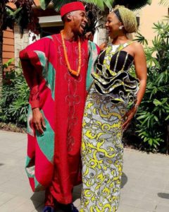 Akah Nnani and claire traditional