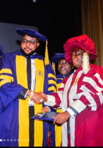 E-Money bagged doctorate degree in Business Management