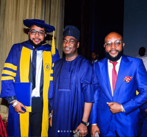 E-Money pictured with Dr Obafemi Hamzat