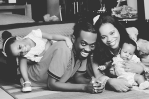 Iyke Okechukwu and his wife, Kids