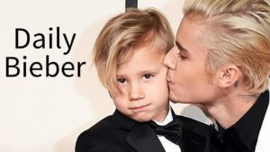 Justin Bieber and Jaxon Bieber