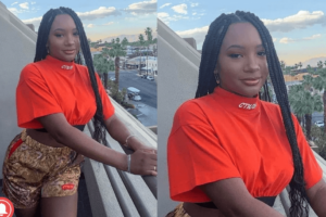 Temi Otedola Spotted Rocking "Balenciaga Safety Pin Earring" worth N150, 000