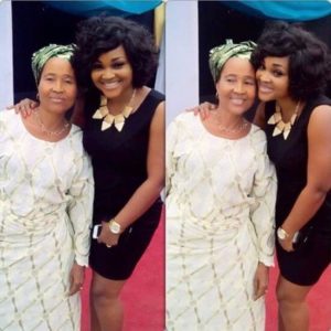 Mercy Aigbe and her mum pictured together