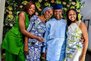 Yemi Osinbajo, Wife & Daughters Looks So Adorable In New Photo
