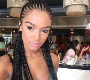 Ayanda Thabethe braids hair do