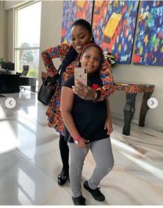 Bisola and daughter