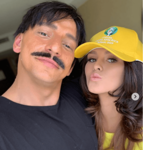 Kinsey Sue and boyfriend in Brazil