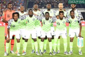 Nigeria Staring line-up against Algeria