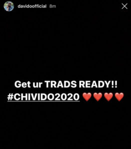 Davido to wed Chioma in 2020