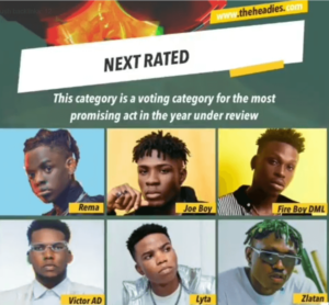 Naira Marley Missing As Headies Announces Nominees List For 13th Edition | See Full List