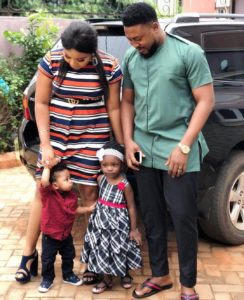 Nosa Rex, wife and children