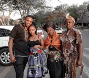 Andiswa Selepe, fiance and parents