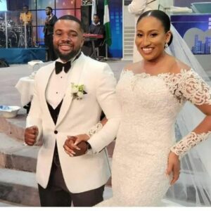 Brunella Oscar and Williams Uchemba wedding photo