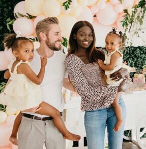 Nikki and Jamie Perkins with children